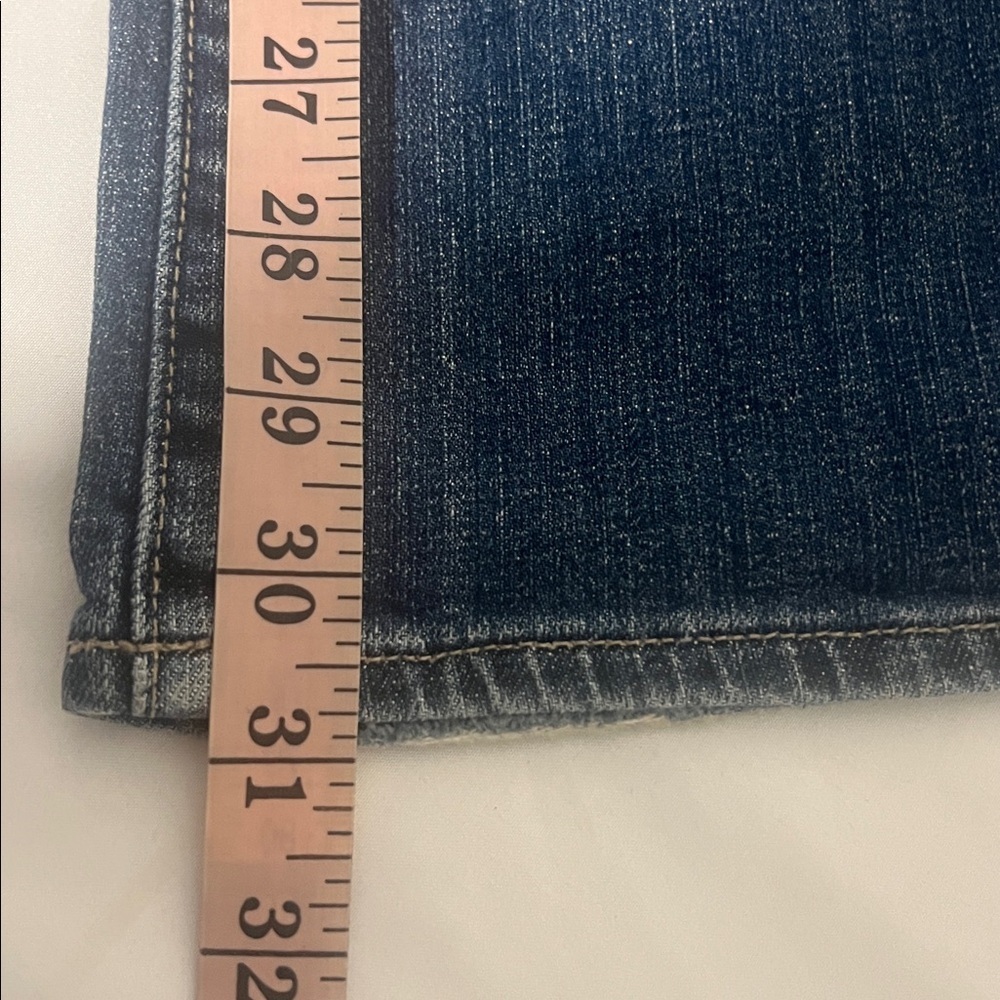 GAP Women' Size 2 Boot Cut Stretch Mid Rise Flap Pockets Dk Wash Denim Jeans Y2K - Picture 11 of 11